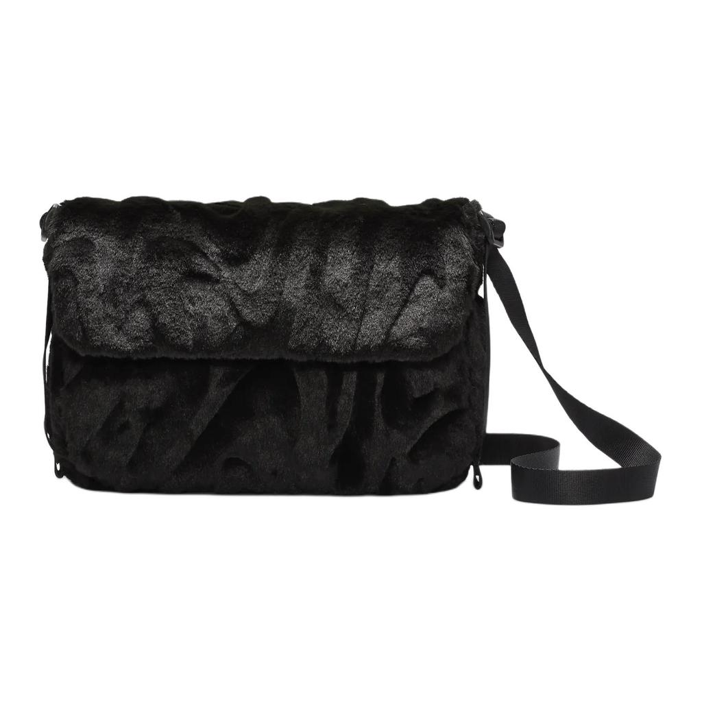 New Nike Sportswear Futura 365 Faux Fur Crossbody Bag 1L FZ1326-010