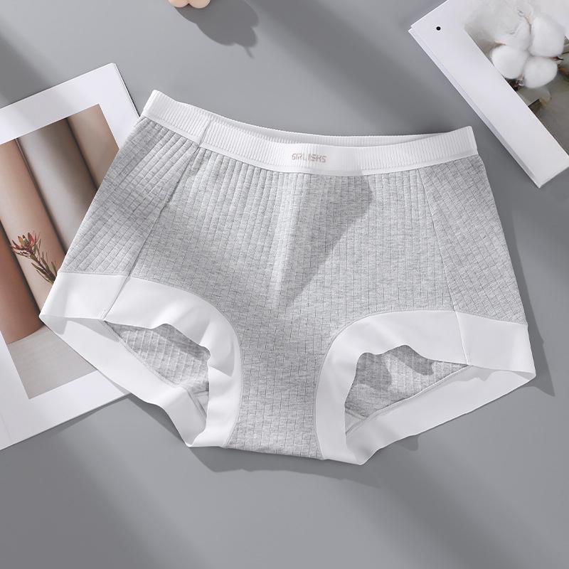 Plus Size Female Spring and Autumn 7A Antibacterial Extended Crotchy Sports Anti Light Flat Angle Underwear