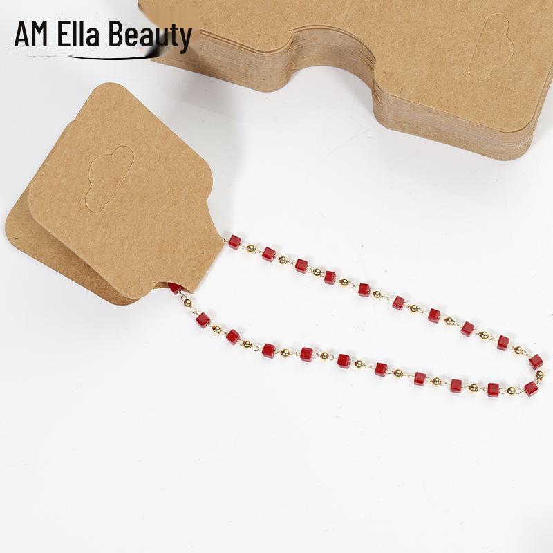 DIY Cardboard Jewelry Packaging Cards for Necklaces, Bracelets & Hair Rings