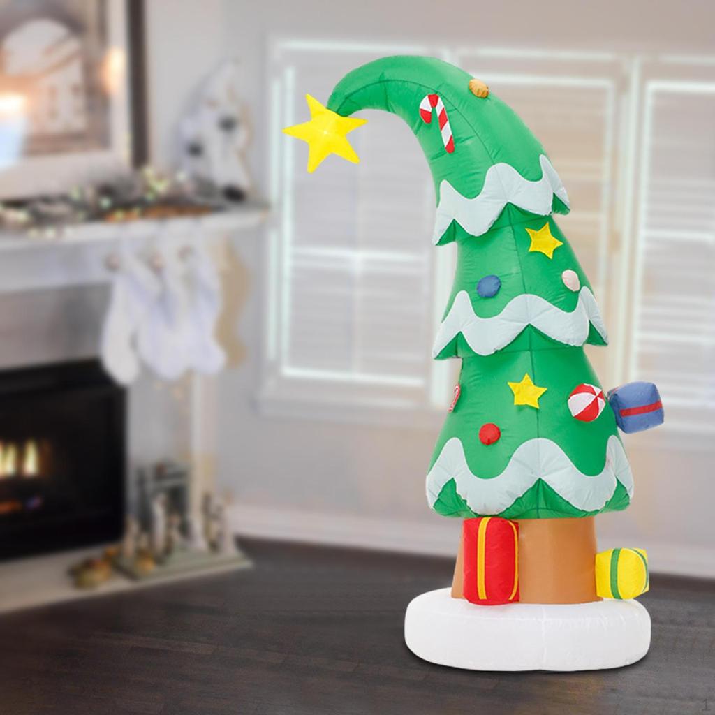 6 ft Inflatable Christmas Tree Funny with LED Lights Weatherproof Xmas Decor