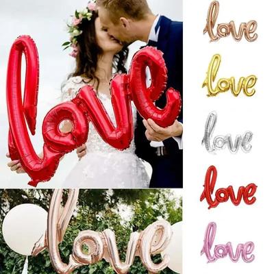 43 Inch Letter LOVE Foil Balloon Anniversary Wedding Valentines Birthday Party Decoration Letters Foil Balloons