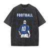 Football T-shirt Vintage Y2k Washed Oversized T Shirt Summer Short Sleeve Cotton Tees Tops Men Women Clothing