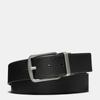 Coach Harness Buckle Cut To Size Reversible Belt 38 Mm Black Dark Brown