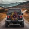 1pc, Vibrant Multicolor Mandala Printed Car Spare Tire Cover, Creative Quirky Spare Tire Cover, Multifunctional Spare Tire Cover