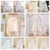 Four Layer Hooded Bathrobe Cartoon Printed Infant Bathrobe Warm Baby Gauze Bath Towel  Sleepwear