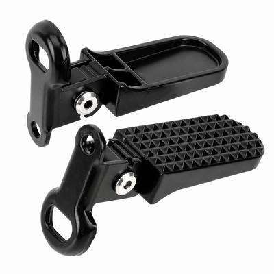 1 Pair Foldable Bicycle Footrests Non-Slip Rear Bike Pedals  Rear Passenger Foot Support