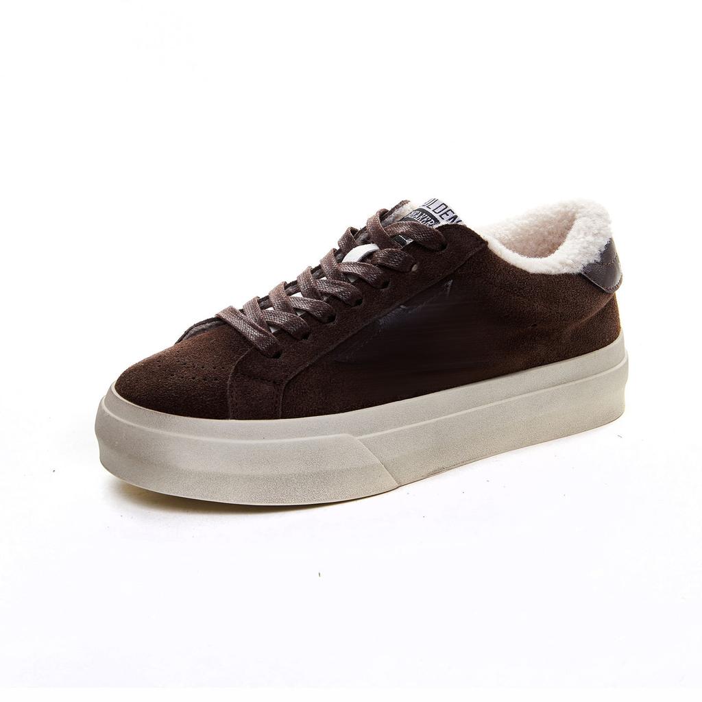 Leather Star Small Dirty Shoes Women's Winter Retro Old Velvet Warm Fashion Casual Versatile Board Shoes