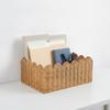 Woven Storage Basket with Rim Decorative Box Practical
