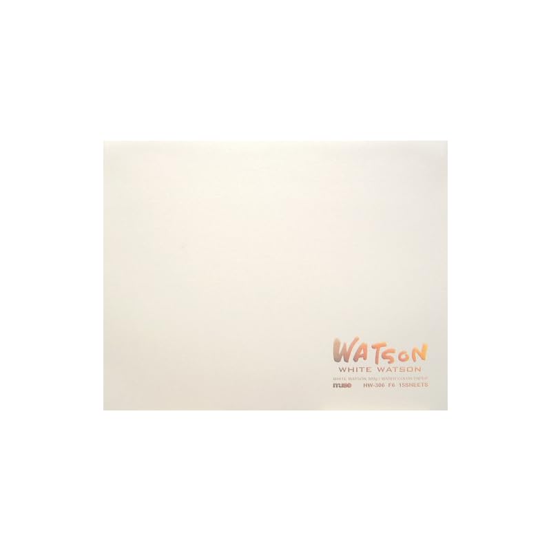 Muse Watercolor Paper White Watson Block F6 300g White 15 Sheets HW-306 F6