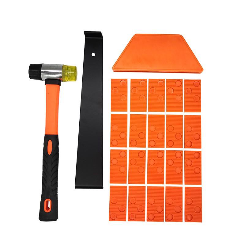 New Hardwood Flooring Installation Tool Set: Hammer, Recoil Hook, Spacers for Solid Wood and Laminate