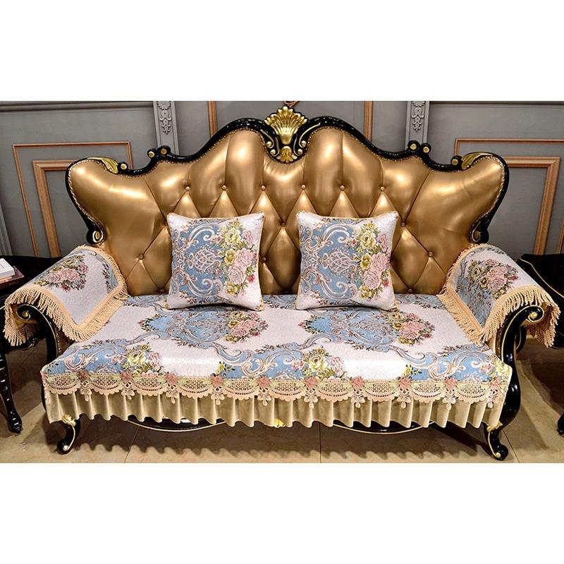 

Чехол для дивана с жаккардовой вышивкой, высококачественный европейский нескользящий чехол для дивана, защитный чехол для мебели для гостиной 50x60