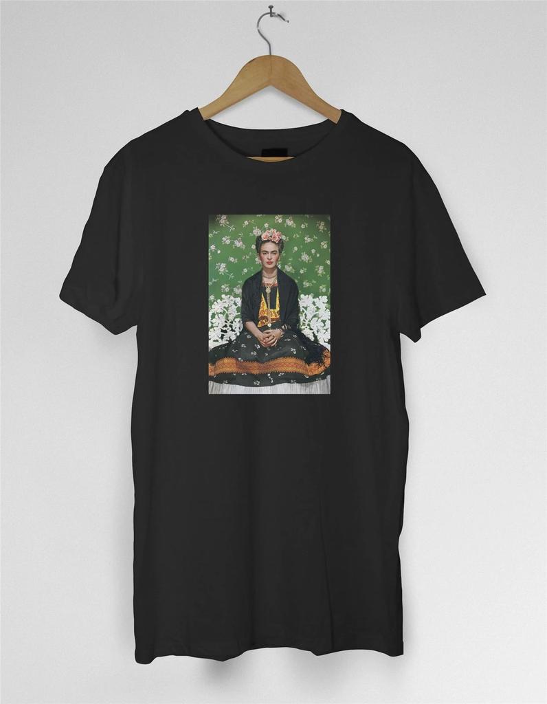 Frida Kahlo Flowers Mens T Shirt - Modern Art Hipster Vintage