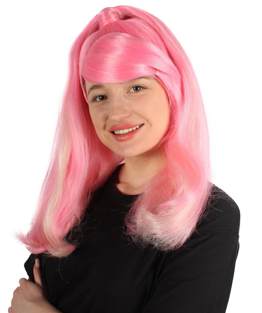 Wigs2you Adult Women's Wig H-5818 Rapper Pink Ponytail Wig