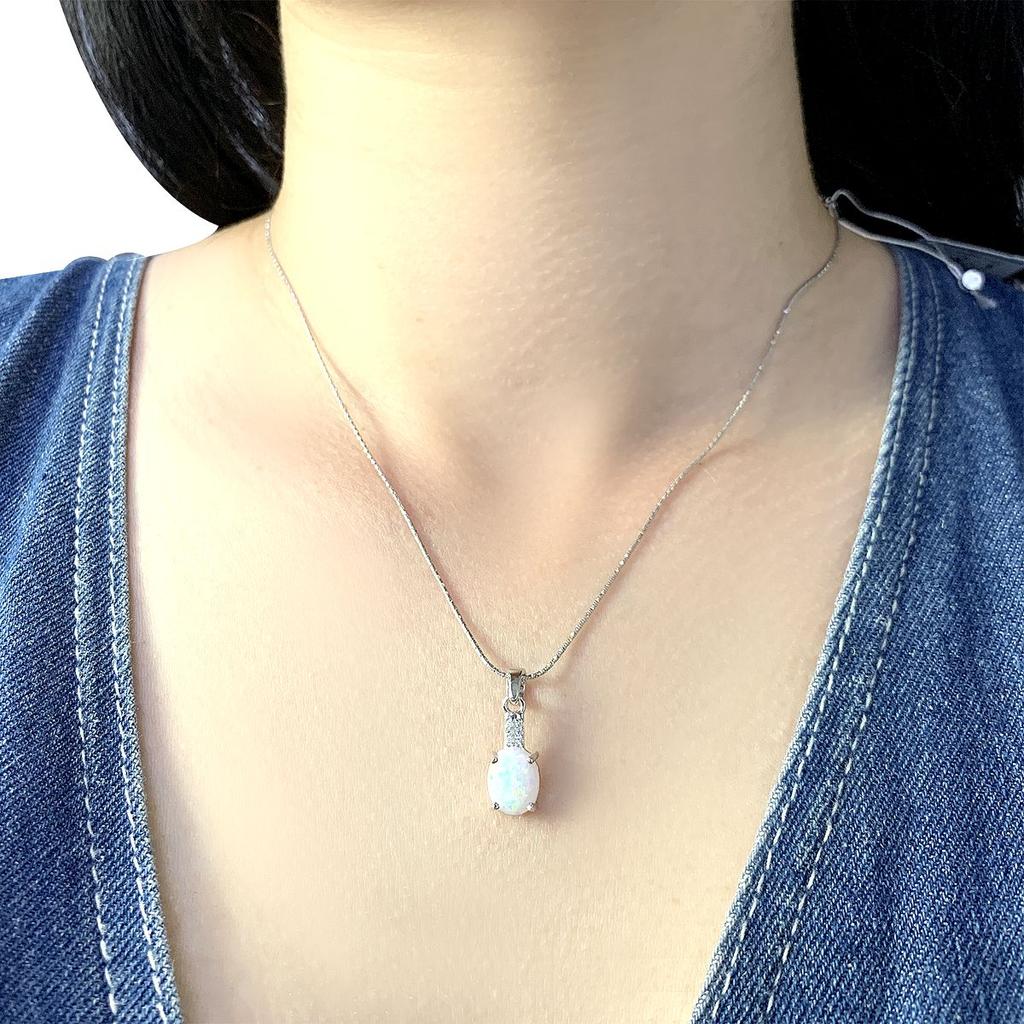 Pendentif en argent avec opale 1.134ct (1958667)