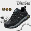 Men's Work Safety Boots Steel Toe Work Boots Puncture Proof Air Cushion Work Sneakers Non-Slip Industrial Protective Footwear