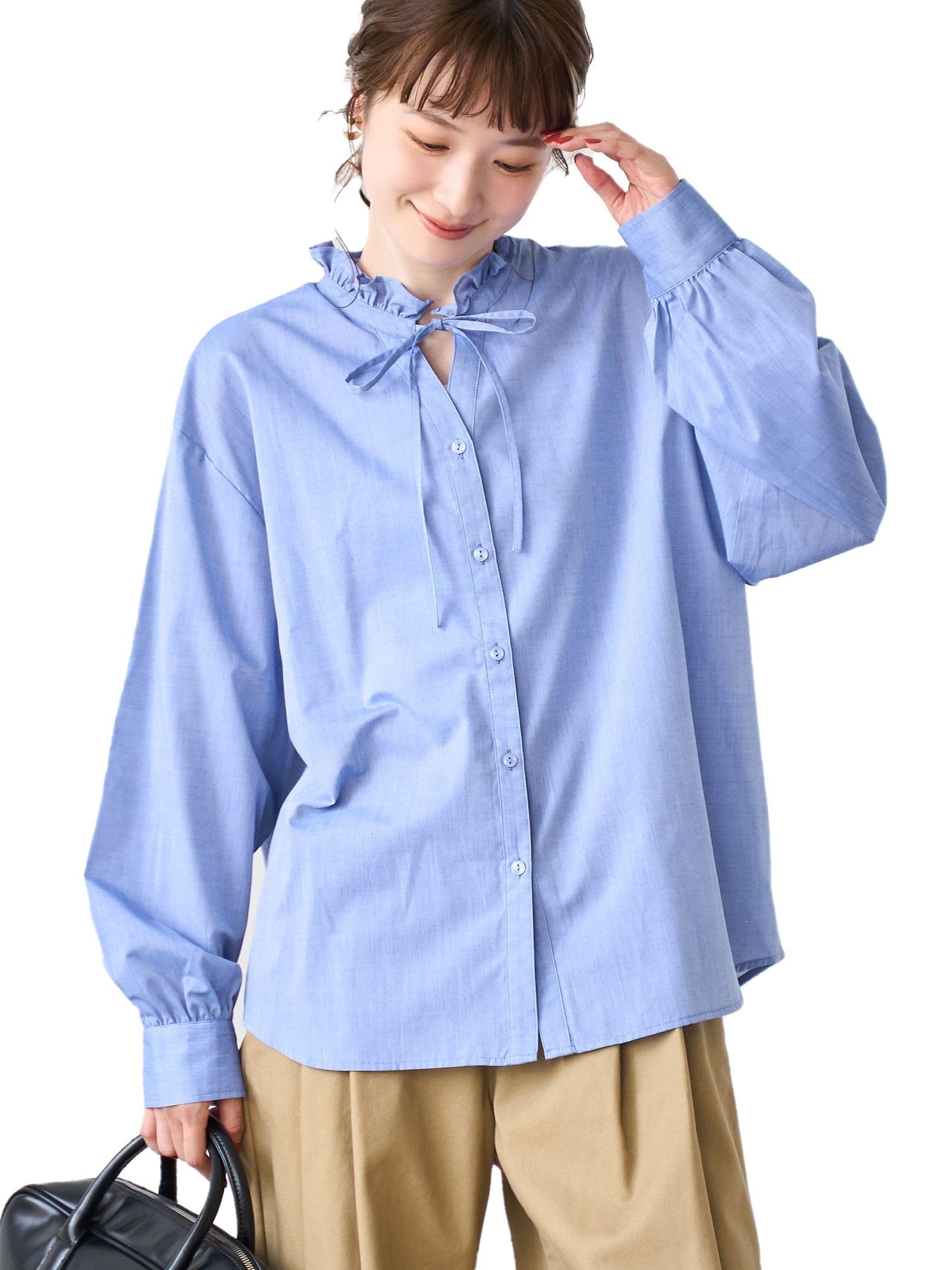 

Cohen Easy Care Shirt with Frill 7550 COBALT Medium 2-Way Neck, 76106000009, (75),