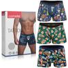 Herren-Boxershorts – Cornette – Alkohol-Print, Baumwollmischung, 3er-Pack