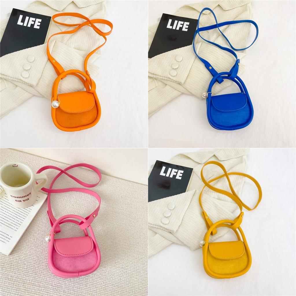 Stylish Mini Pu Leather Handbag For Kids With Trendy Colors Ideal For Daily Use