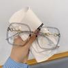 New Oversized Square Glasses Myopia Glasses for Women and Men Eyeglasses Anti Slip Comfort Eyewear +1.0 to +4.0