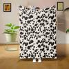 Fun Animal Print Flannel Blanket  Cow Zebra Tiger  Giraffe Throw for Home Sofa Kids Students Nap  Lunch Break