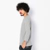 AVIREX Daily Rib Quarter Sleeve Sleeve Size 019 Charcoal T-Shirt, 3/4 (Antibacterial, Anti-odor), Men's Medium, 6143509,