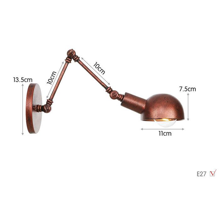 Loft Industrial Adjustable Long Swing Arm Wall Lamp Fixture Vintage Edison Bulb Wandlamp Lamparas De Pared Lights Lampen Sconce