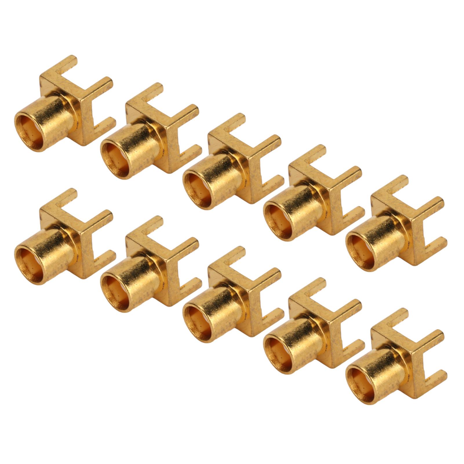 

10PCS MCX Socket PCB Soldering Board End Jacks 4 Pin Female Connector OFC Material 50ohms