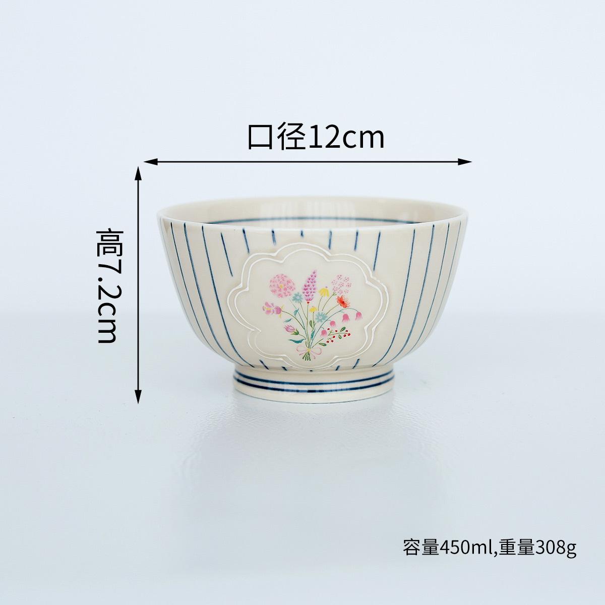 Руихе Тарелки Японской Серии Бытовые Тарелки для Овощей Керамические Тарелки Ретро Пиалы для Риса Пиалы для Лапши