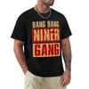 Bang Bang Niner Gang Football Cool TShirt Simple Line Art Print Tee