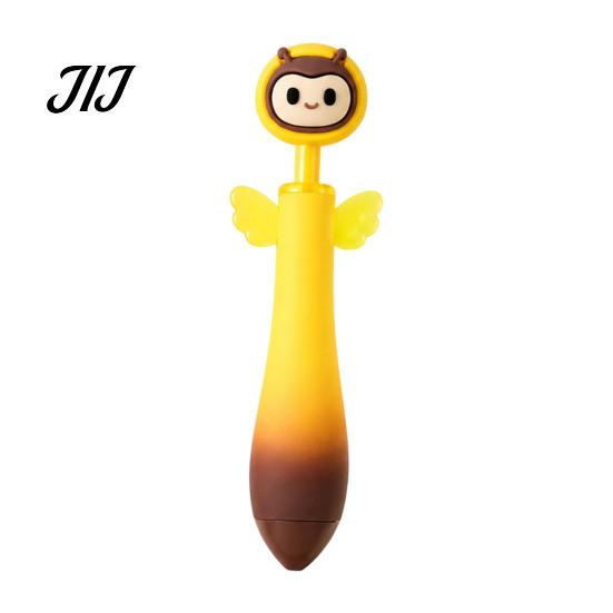 No Cap Push Pens Cute Animal Ballpoint Pen, 0.7mm Smooth Writing Retractable Gel for Students Pens, Owl/Chick/Penguin/Honeybee Pen School Office