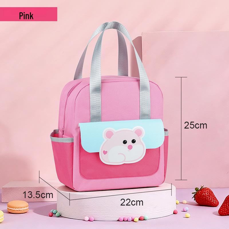Cartoon Cute Multifunctional Insulated Lunch Bag for Students