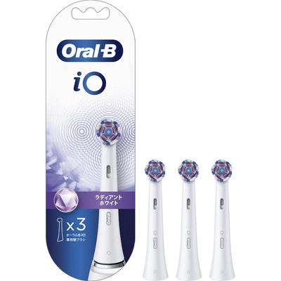 Braun iO Genuine Radiant White Replacement Brush Set iO Series Oral-B (9-Month Supply) (3 Brushes) [For Only] iORBWW-3