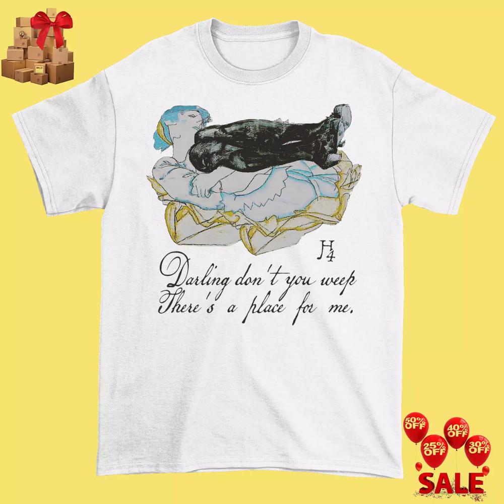 

Холзи Дорогая Не Плачь Белая Хлопковая Футболка Полный Размер S-4XL S