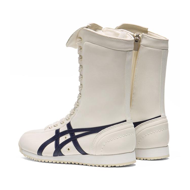 ONITSUKA TIGER Mexico 66 Boxen Trend Langlebig High-Top Lifestyle Sneaker Unisex Sneaker Weiß Blau 1183C454-100