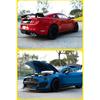 Large Size 1/18 Ford Mustang Shelby GT500 Alloy Sports Car Model Diecasts Metal Racing Car Model Sound and Light Toys Gifts