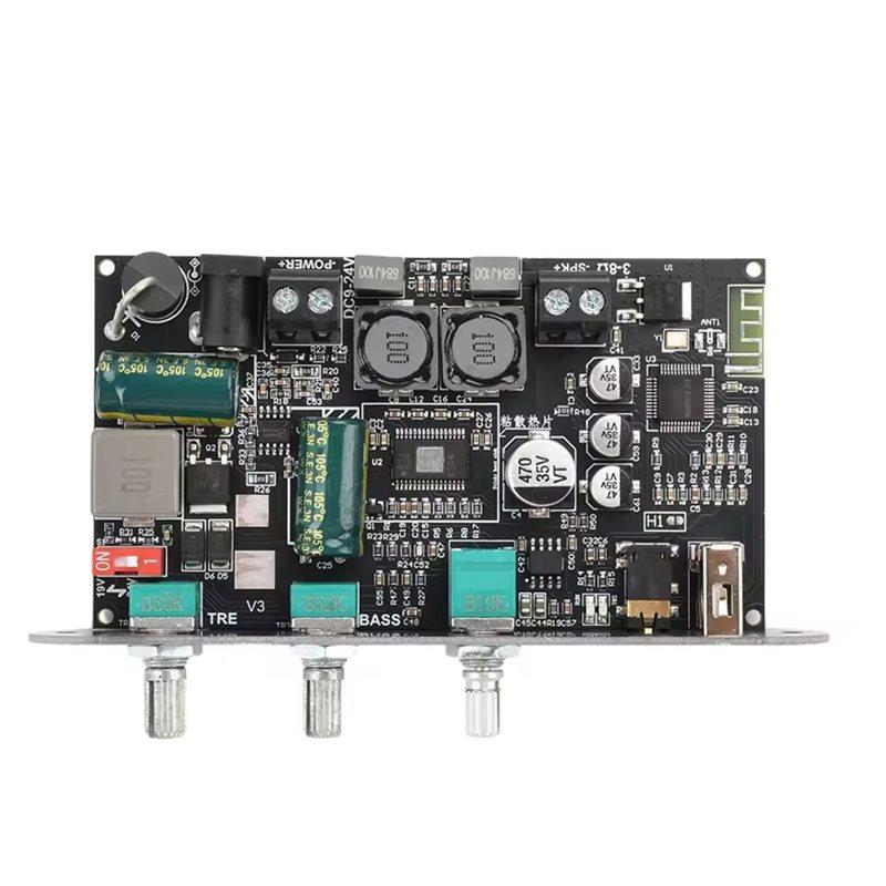 ABUO-ZK-1001U DC 9-24V 100W Mono Amplifier Board TPA3116D2 BT Audio Power Amplifier Module AMP Module For Home Theater