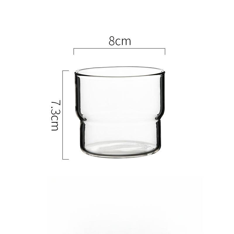 

Round Transparent Glass Cup, Stackable Double-layer Old-fashioned Water Cup, Suitable for Coffee, Milkshake and Wine 301-400ml прозрачный