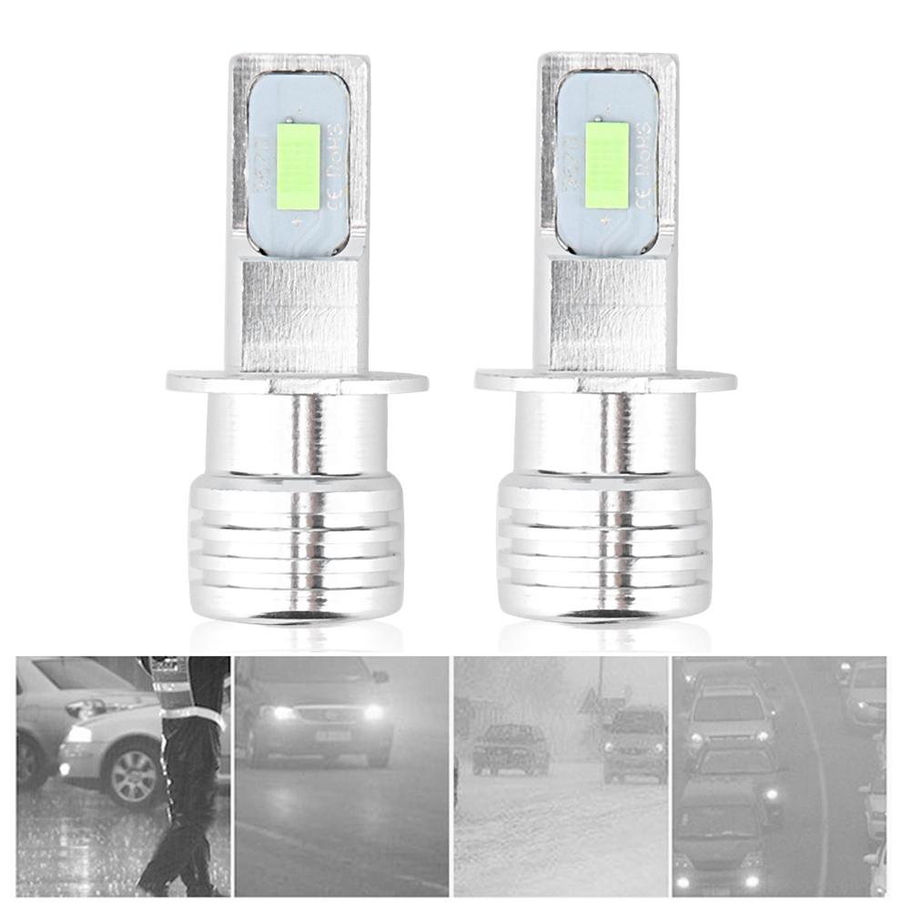 2Pcs H3  80W 8000K LED Fog Light Bulb Lamp Ice Blue12-24V 