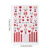 5Pcs Trendy Cartoon Laser Glitter Nail Art Stickers DIY Self Adhesive Nail Art Decorations Pretty Manicure Decals