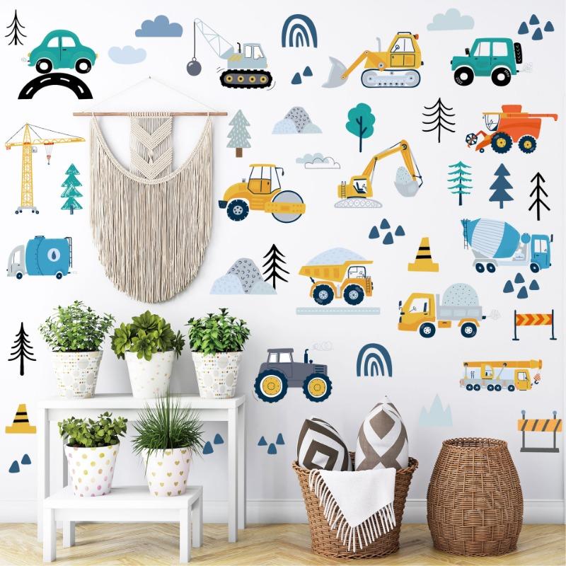 Samolepka na zeď do auta Boho doprava mateřská škola dětský pokoj ložnice dekorace kreslená samolepka na zeď