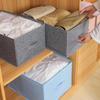 Cotton and Linen Folding Storage Box Organizer for Clothes and Toys