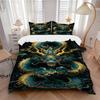 3pcs Dragon Art Duvet Cover Set, Cover For Bedroom Guest Room (1 Duvet Cover + 2 Pillowcase, Without Quilt),  Yy250922214