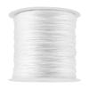 100M x 0.8mm Nylon Chinesischer Knoten Kordel Rattenschwanz Makramee Shamballa Faden Schnur Weiß