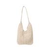 Simple Cotton Thread Bag New Versatile Handwoven Bag Holiday Beach Bag Niche Shoulder Bag Fashion Women's Bag
