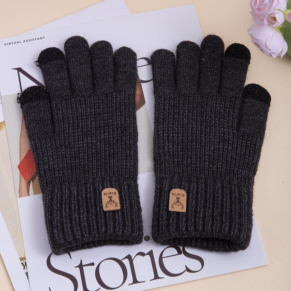 Luvas masculinas para dirigir e andar de inverno ao ar livre – quentes, à prova de frio e elegantes