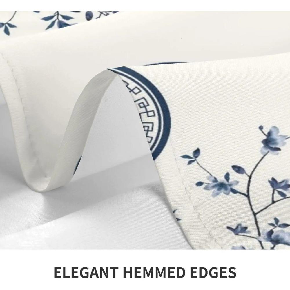 Ink Painting Style Rectangle Waterproof Tablecloth Table Decor Reusable Farmhouse Kitchen Dining Tablecloth Party Decor