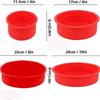 Silicone Cake Mold, Round Silicone Cake Molds, Four-Piece Set of Layer Cake Baking Molds, Leak-Proof Non-Stick Pastry Cake Molds, Children's Cake Mold