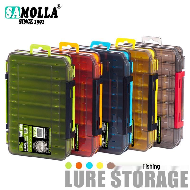 Double-Layer Multi-Functional Fishing Lure and Soft Bait Storage Box