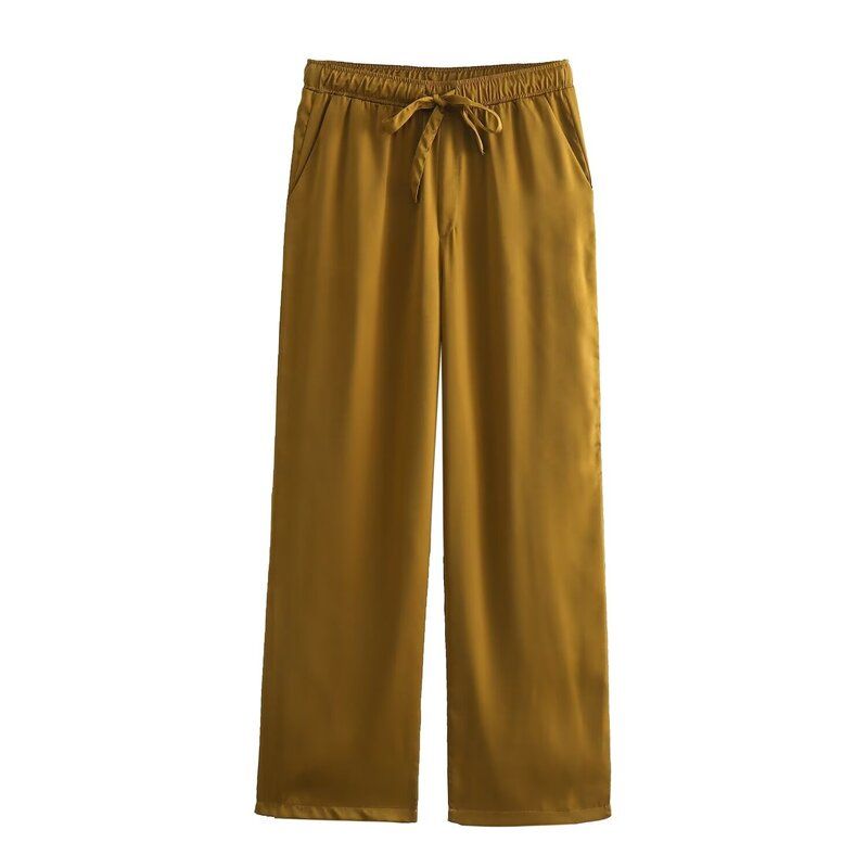 

Fashion Style 2024 Spring New Women s Clothing Temperament Wild Silk Texture Silm Shirt 2193104 517 Pants L