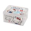 Kawaii Sanrio Hello Kitty Cinnamoroll Cotton Swab Jewelry Storage Box Melody Kuromi Cute Cosmetics Sundries Press Organizer Boxs